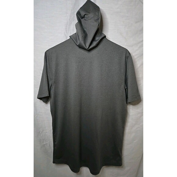 Russell Training Fit Dri-Power 360 Short-Sleeve Hoodie Men’s M Gray Activewear - Picture 5 of 8